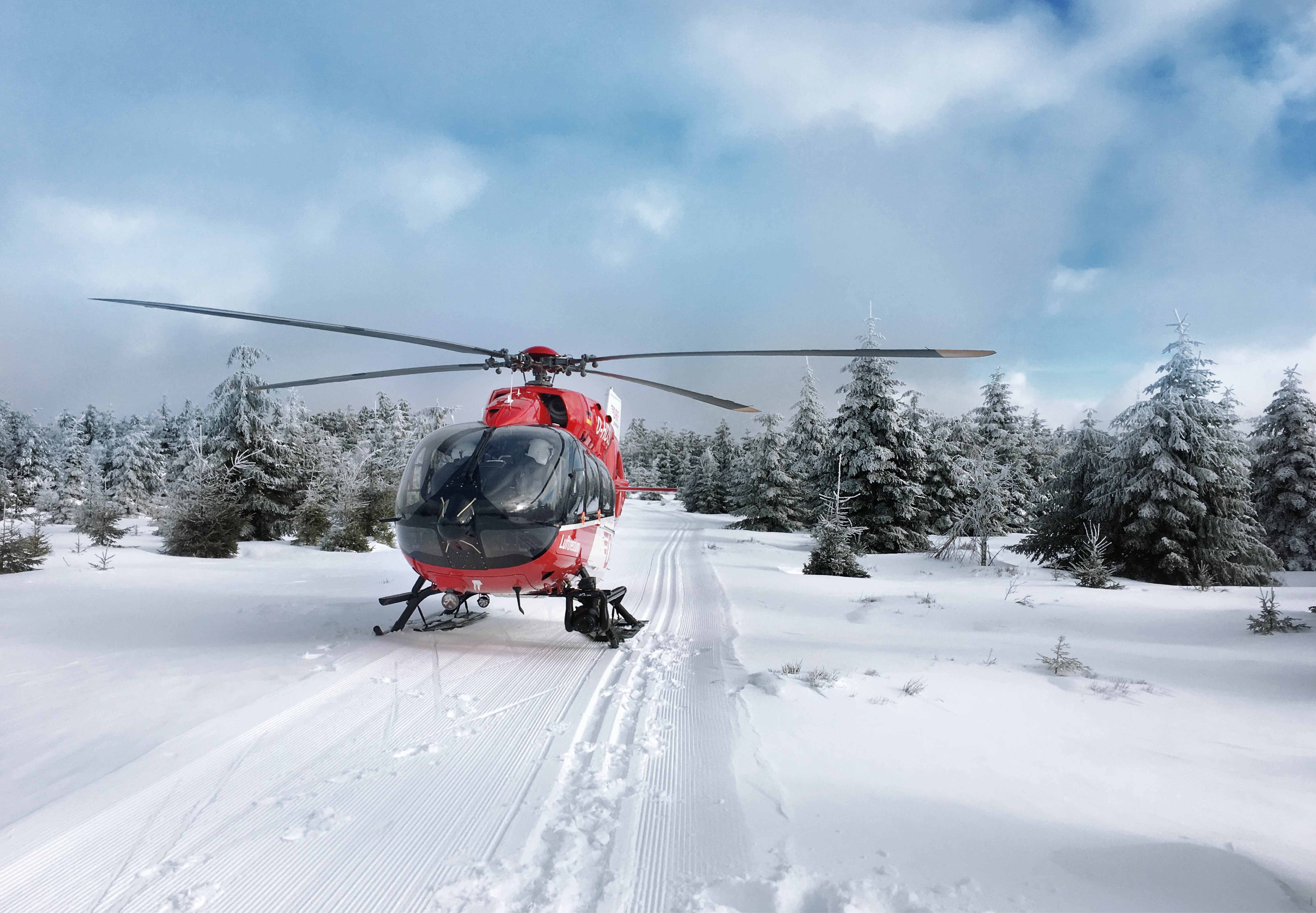 H145 im Schnee Quelle DRF Luftrettung
