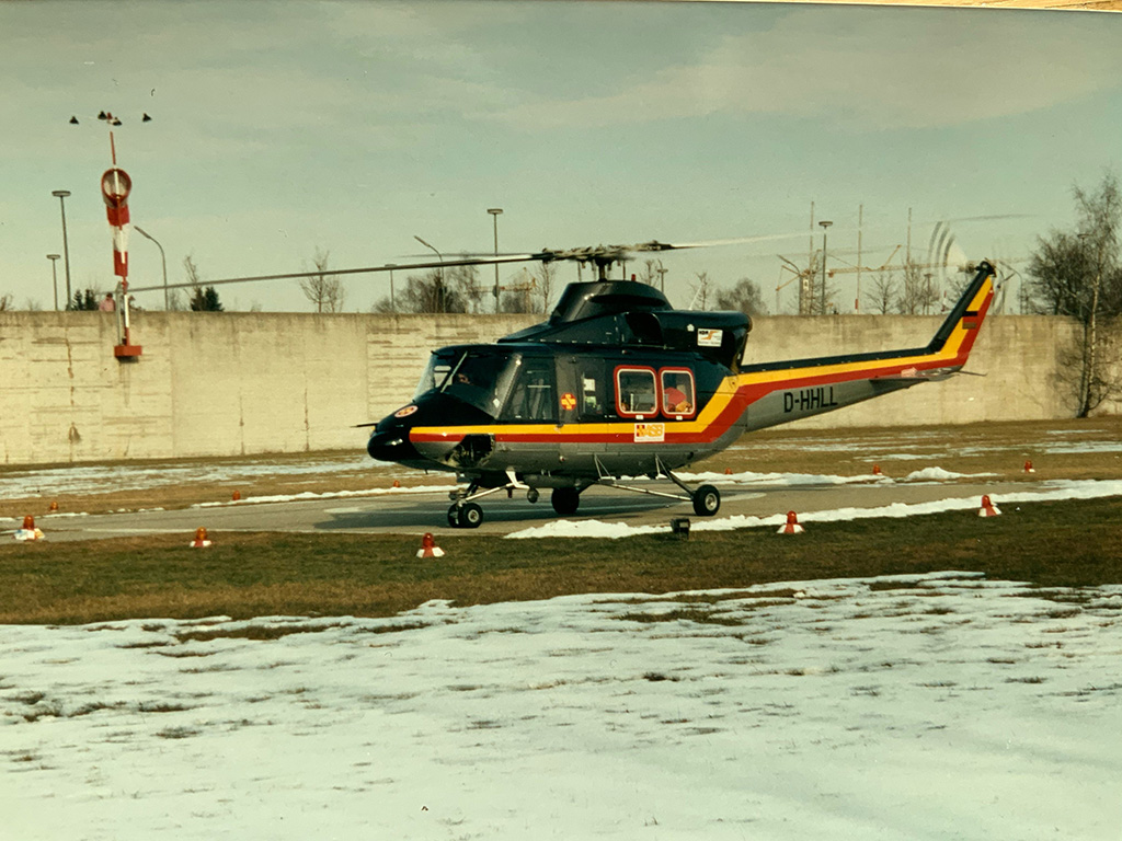 Historische Bilder Bell 412 Quelle DRF Luftrettung