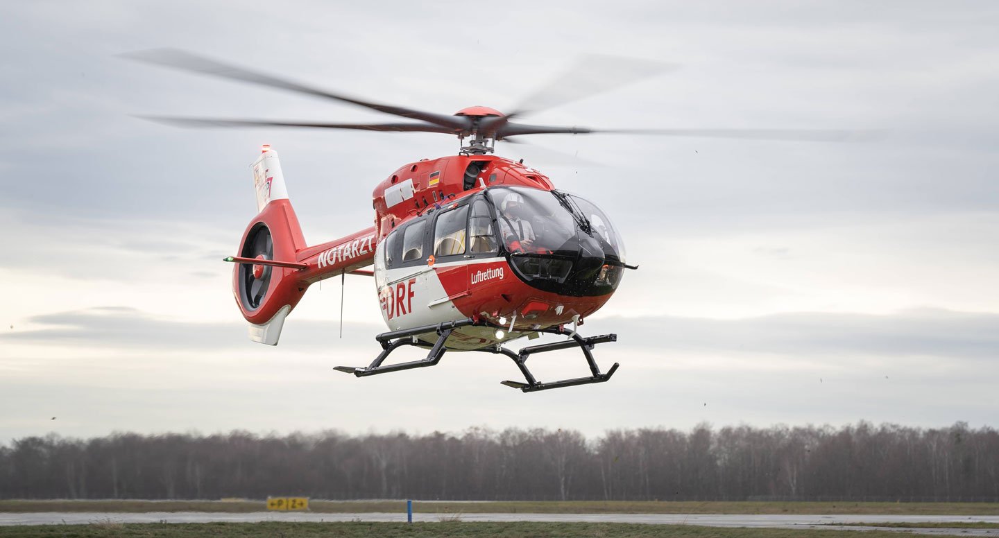 Rheinmünster_H145-with-five-bladed-rotor-arriving-at-the-Operation-Center