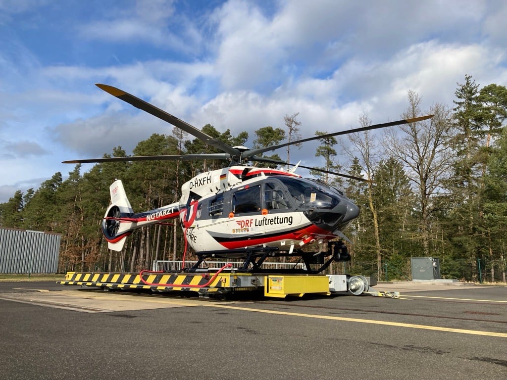 Neues Hubschrauber-Modell für die Station Weiden (Quelle: DRF Luftrettung)